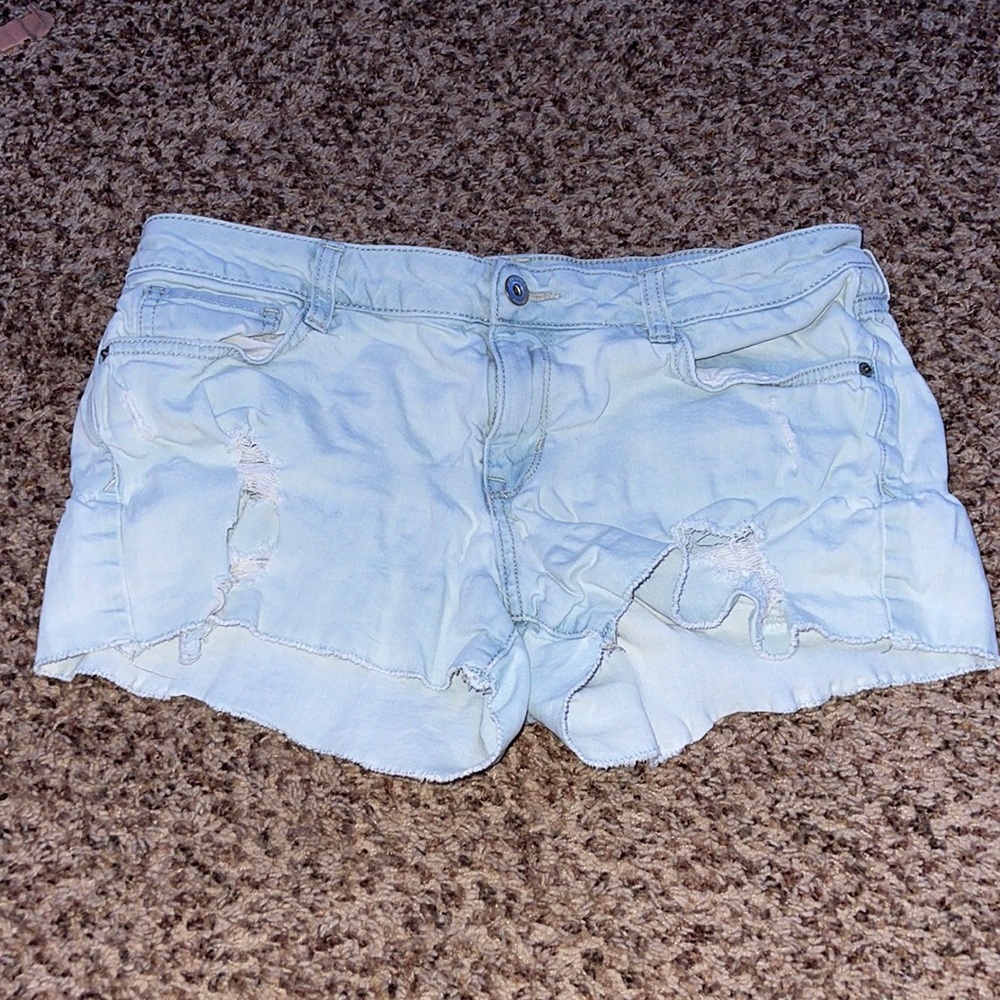 Ripped Arizona white washed ripped jean shorts